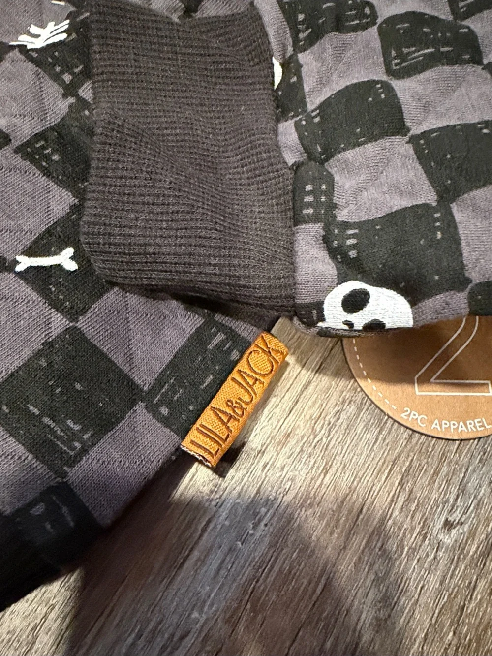 NEW! Lila & Jack Checkered Skull Lounge Set Size 4
